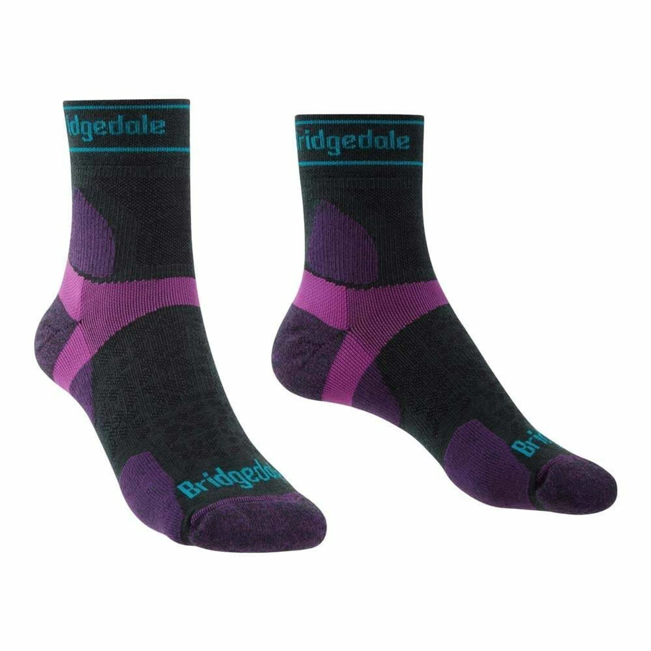 Bridgedale Womens Trail Run Ultra Light T2 Merino Sport 3/4 Crew Socks 3 Bridgedale Womens Trail Run Ultra Light T2 Merino Sport 3/4 Crew Socks