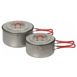 ECA260R Titanium Ultralight Pot Set M (900ml & 1300ml)